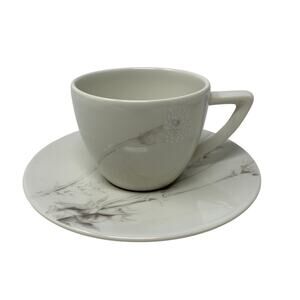 Calvin Klein Thistle Cup & Saucer Set Swid Powell White Minimalist Floral